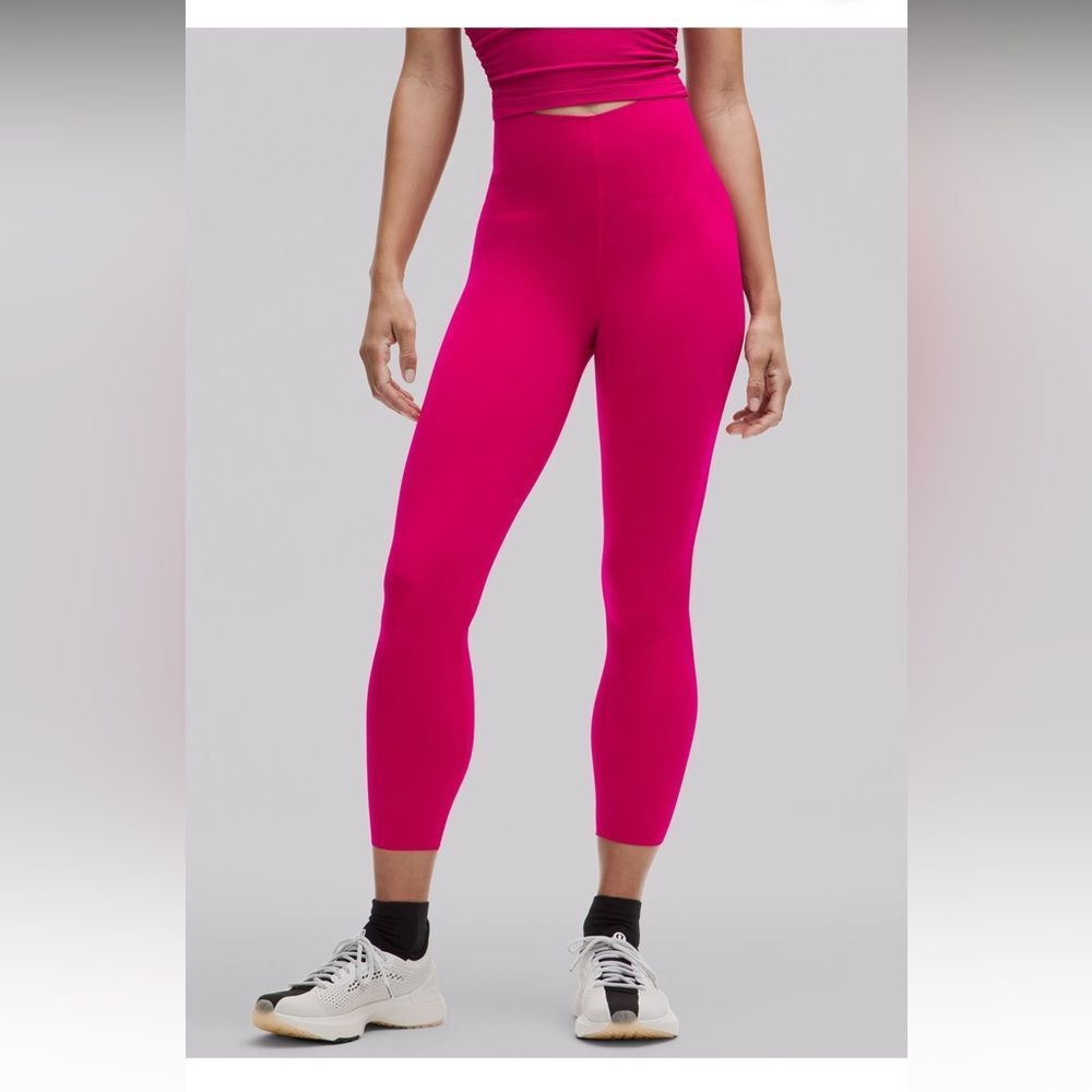NWT New LULULEMON Glow Up Super HR High Rise Tight 25” Passionate Hot Pink 0